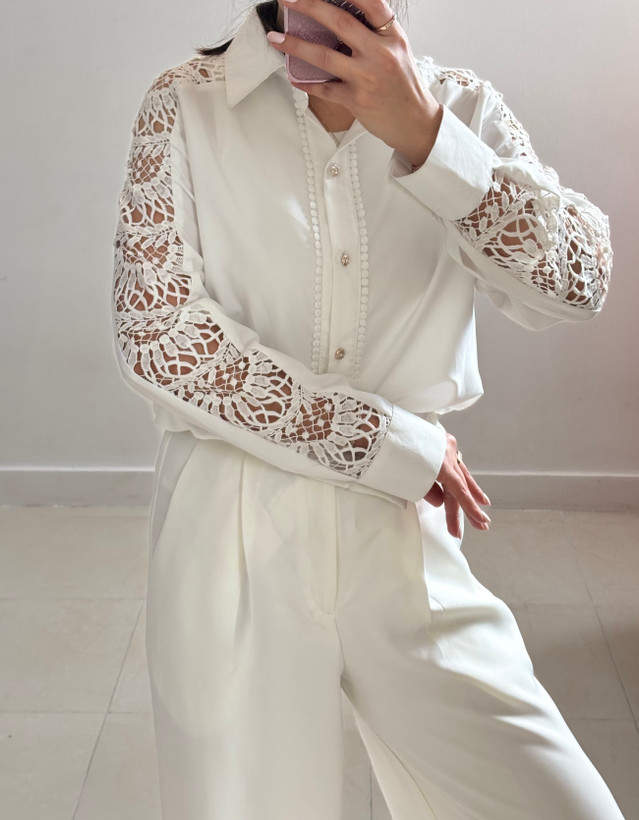 شومیز زنانه دانتل مجلسی